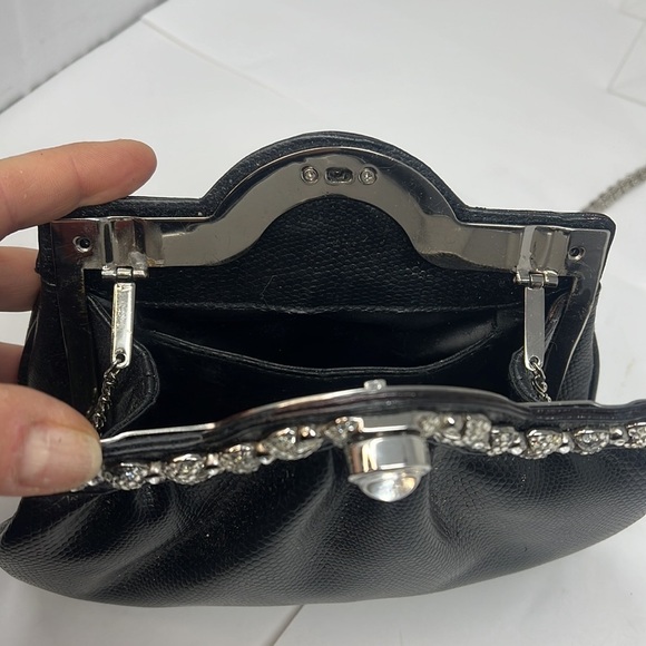 Leather Evening Shoulder Bag Clutch Bag - Picture 10 of 14